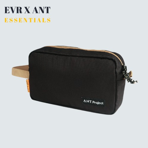 ☀ EVR X ANT ☀ Dopp Kit Irish Black - Pouch - Tas Tangan - Clutch