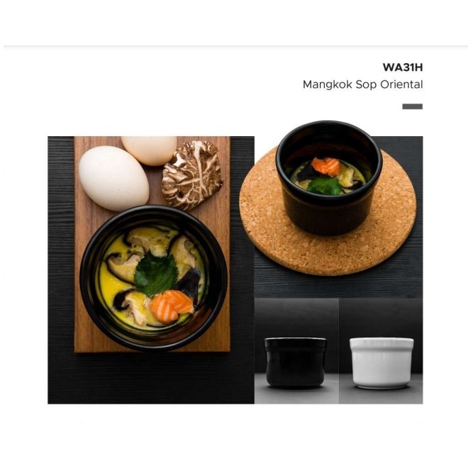 Mangkok Sop Oriental 3.5 Inch WA31H Glori Melamine / Mangkok Nasi / Mangkok Miso / Mangkok Kecil Kuah Mie / Unik Aesthetic