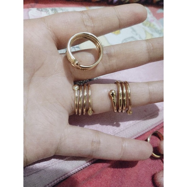 cincin Spiral Swasa EMAS SWASA TERBARU!!! KUNING SELAMANYA Persis Emas Asli