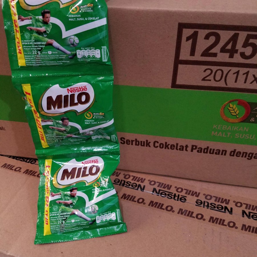 

Susu Milo Active-go Nestle Renceng ( 1 renceng 11 sachet )