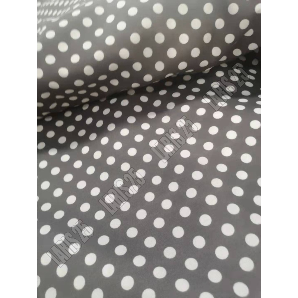 TERMURAH KAIN BAHAN TERLARIS KATUN MIKROTEX MOTIF POLKADOT UTK SPREI GORDEN PER 0,5M DAN 1M