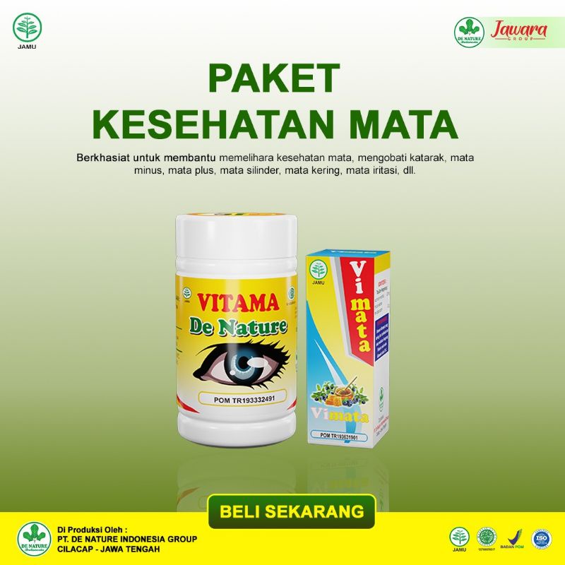

ORIGINAL PRODUK VITAMA & VITAMA OBAT MATA HERBAL MATA MINUS PLUS RABUN KATARAK BPOM