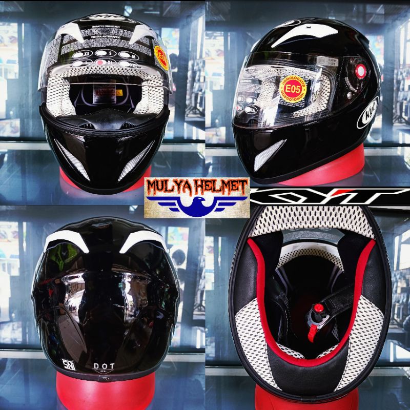 HELM KYT C4 TECH BLACK GLOSY