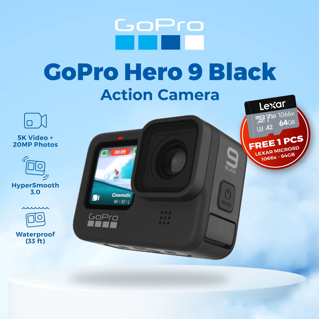 Jual Go Pro Hero 9 Black / GoPro Hero9 GARANSI TAM Shopee Indonesia