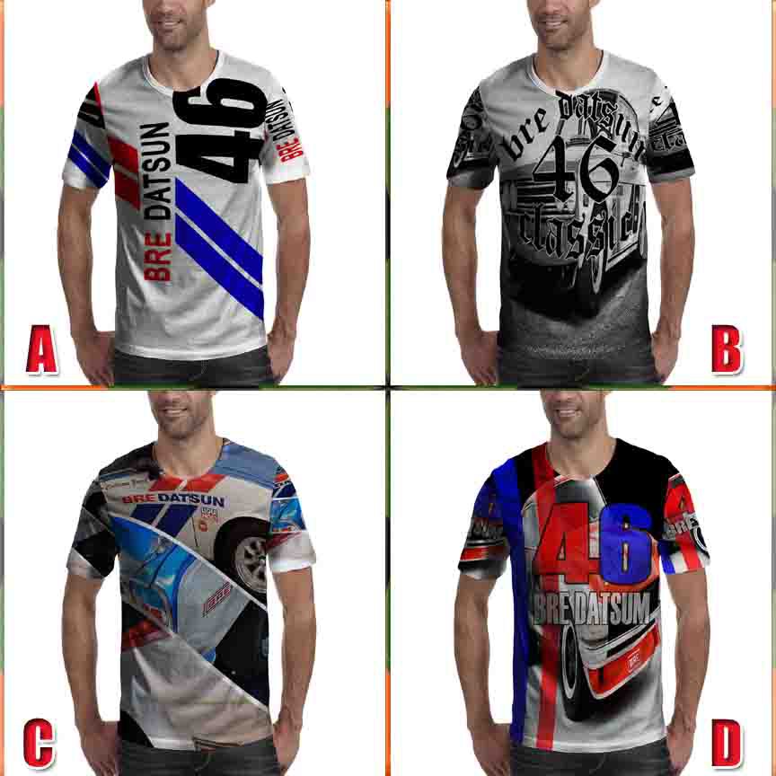 Kaos Bre 46 Cassic Datsun Tshirt Fullprint Bahan Polyester Jersey
