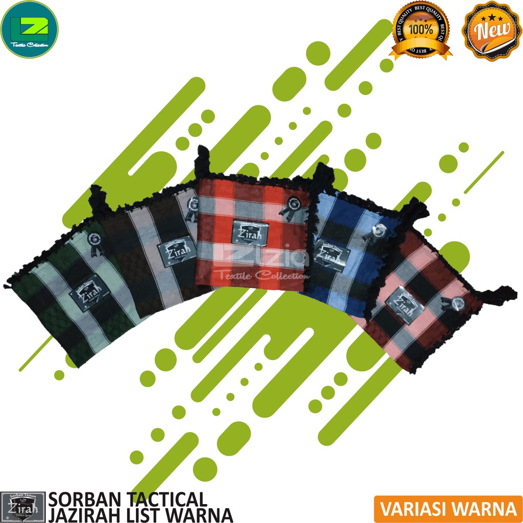 SORBAN DEWASA TACTICAL SORBAN JAZIRAH LIST WARNA