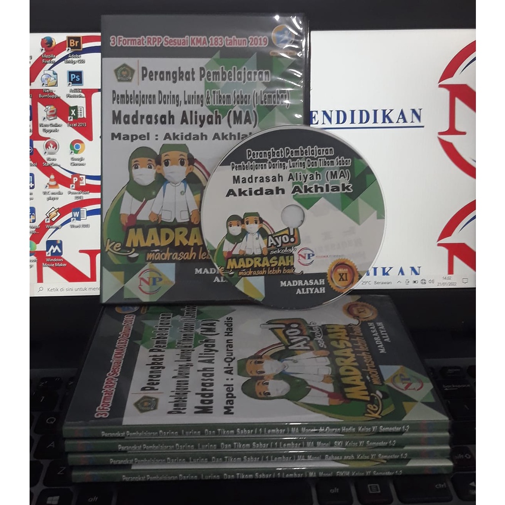 CD RPP 1 LEMBAR DARING, TATAP MUKA &amp;TIKOM SABAR,MTS, MAPEL AKIDAH AKHLAK,KELAS 7,8, 9, 2 SEMESTER, SESUAI KMA183TAHUN 2019