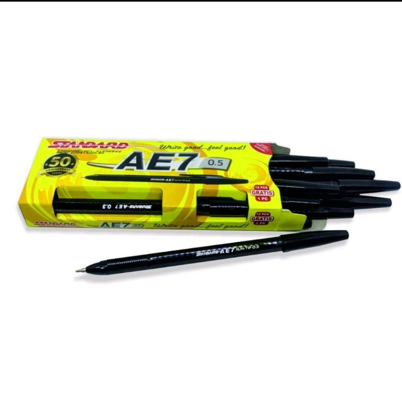 

Ballpoint Standard AE7 (Hitam, Biru dan Merah)