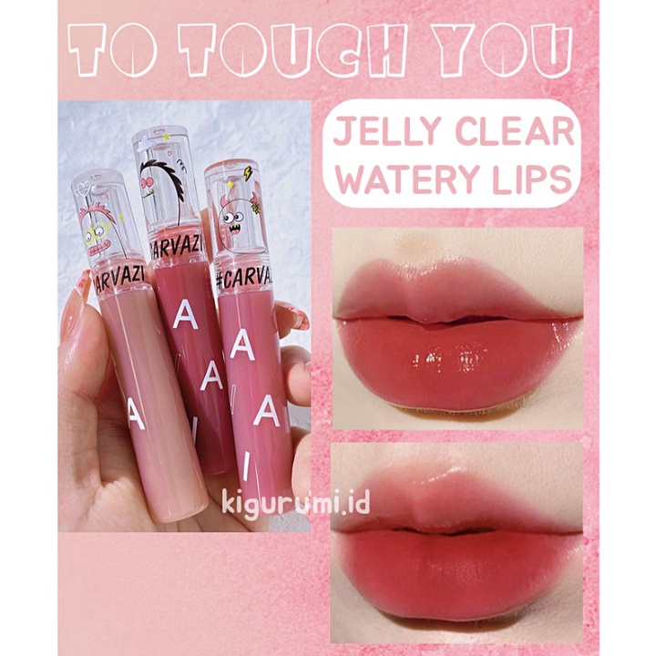 CAPPUVINI Monster Jelly Lip Cream Watery Luminous Lip Glaze Lipstik Liptint