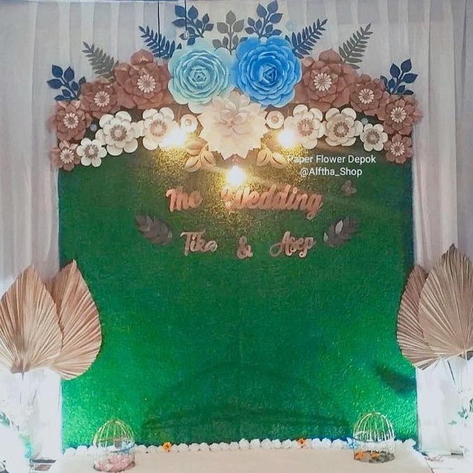 Tulisan Pelengkap Dekorasi Paper Flower untuk dekorasi engagement khitanan lamaran wedding