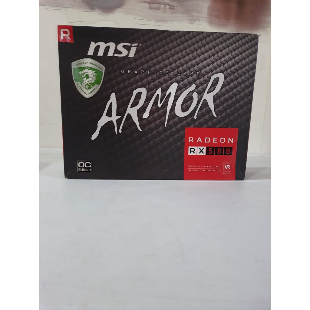 VGA RX 580 MSI ARMOR OC 8GB GDDR5 SUPER ISTIMEWA