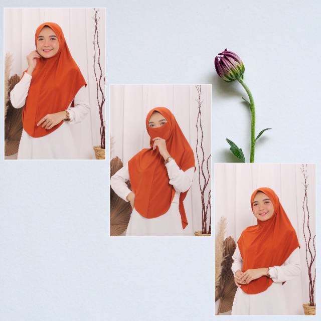 TERMURAH !!! BERGO CADAR/ HIJAB NIQOB - KHIMAR NISSA NIQOB BAHAN STELLA HALUS PREMIUM - BEST SELLER
