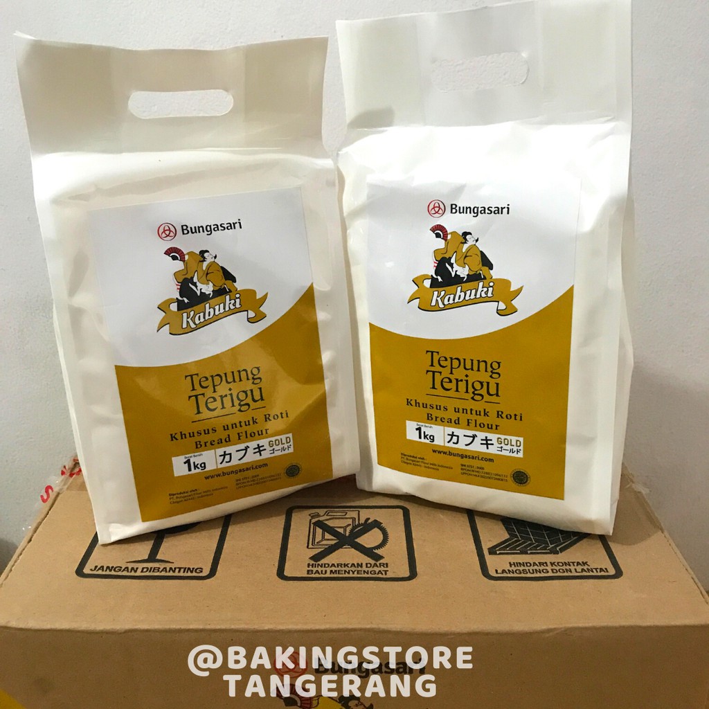 

Tepung Terigu Kabuki Gold Super Premium Khusus Roti 1 KG