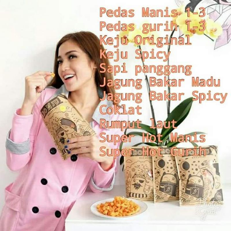 

makaron bonju varian rasa super hot level 17,pedas manis,pedas gurih,Nori seaweed,keju original,sapi panggang