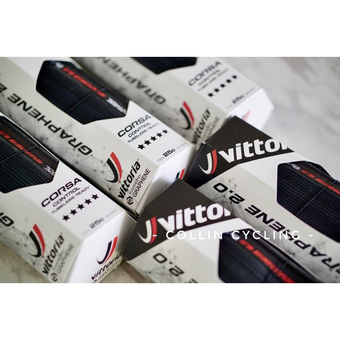 Vittoria Corsa Control Tubeless Ready Graphene Ban Luar Roadbike