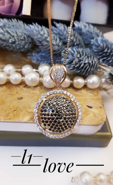 Xuping set perhiasan replika berlian lapis emas 2708e