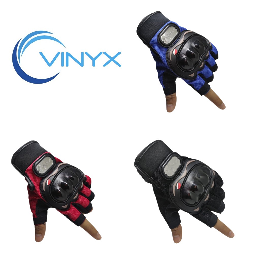 Sarung Tangan Motor VINYX Gloves Half Finger M L XL XXL MCS-04C Glove Setengah Jari