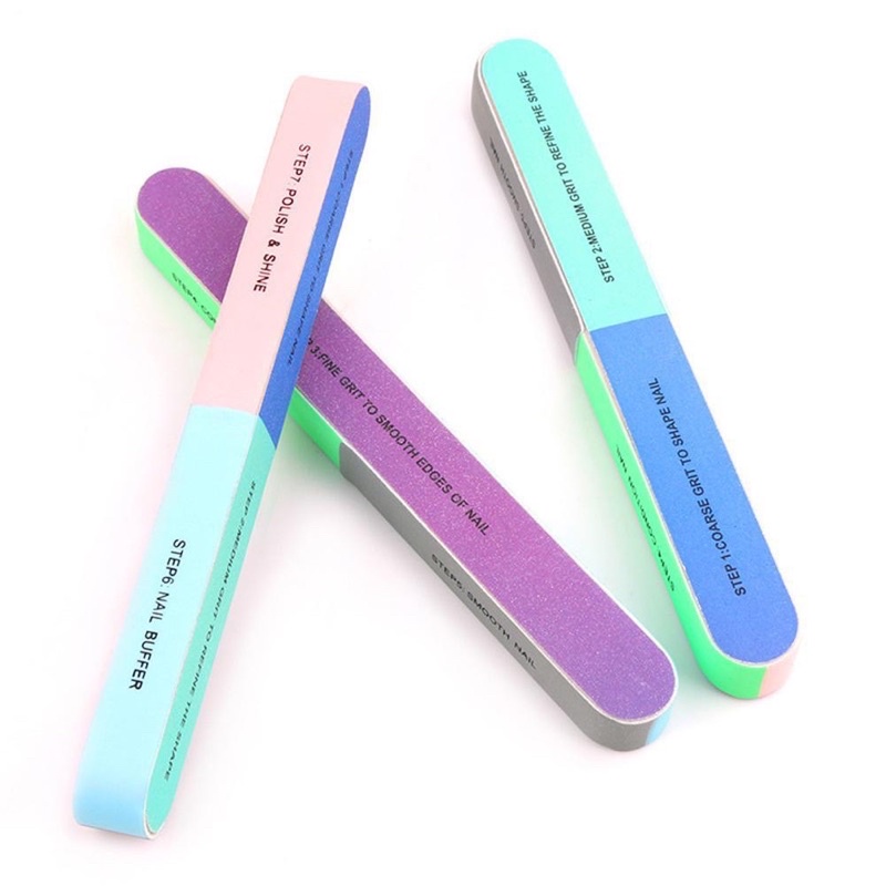Nail Buffer 7 Sisi Kikir Pengasahan Pengilap Pengasah Asahan Kuku Manicure Manikur RO3