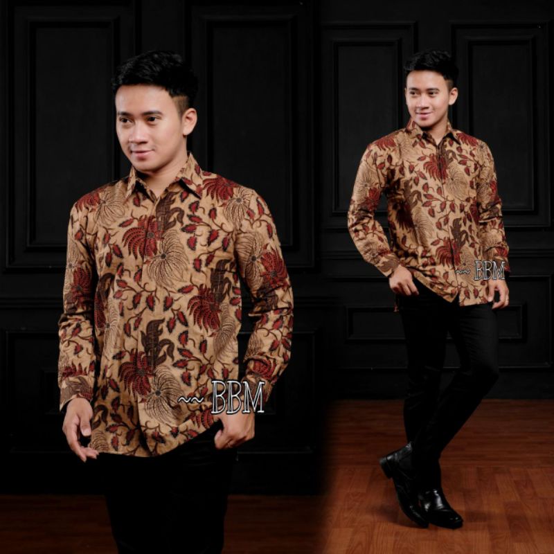 Kemeja kantor Batik Lengan Panjang Terbaru