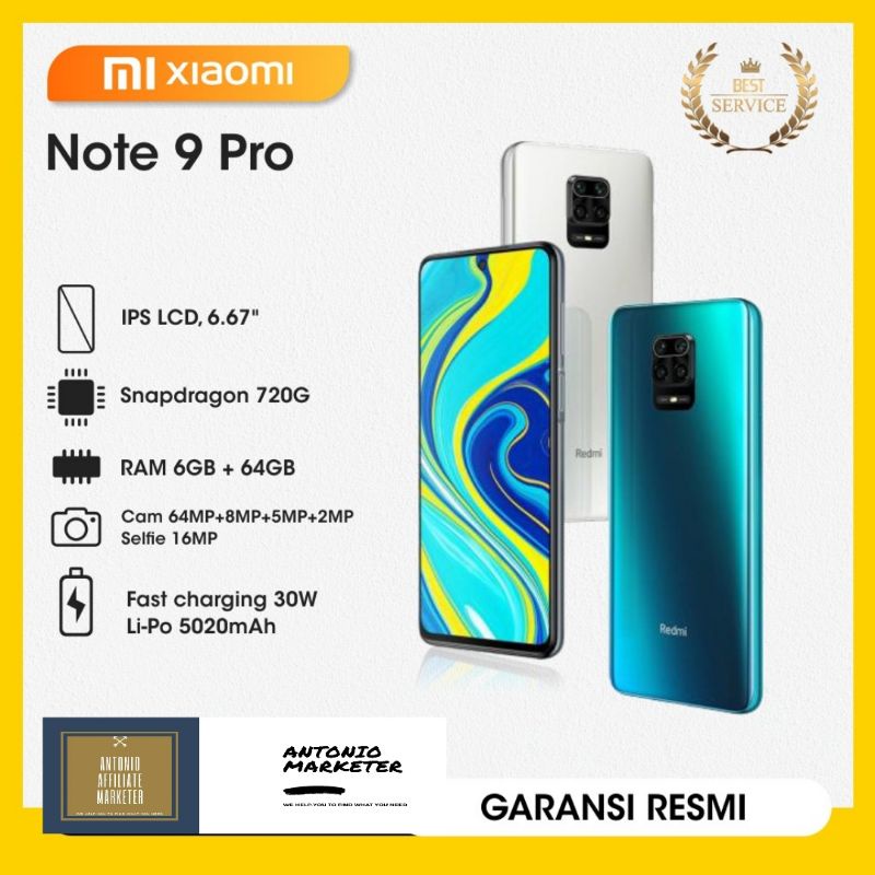 Xiaomi Redmi Note 9 Pro 6GB RAM 64GB STORAGE