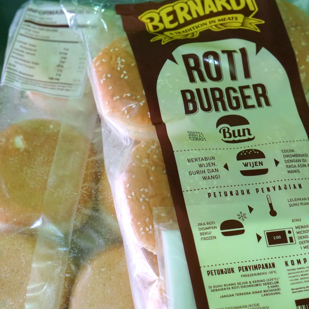 Roti Burger Bernardi Wijen Besar Isi 6 Pcs