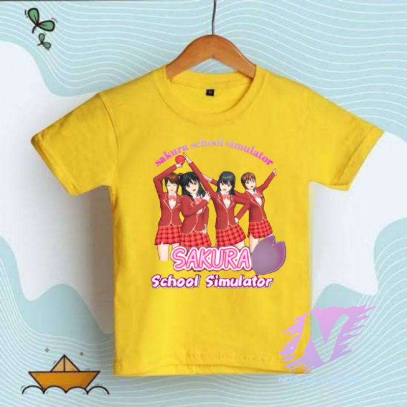 baju sakura school simulator kaos anak sakura