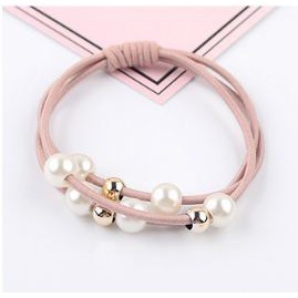 MM - Ikat Rambut Ala Korea Import Murah 1966 Ikat Rambut Korea Ikat Rambut Pendek Ikat Rambut Lucu-1966 PINK MUDA