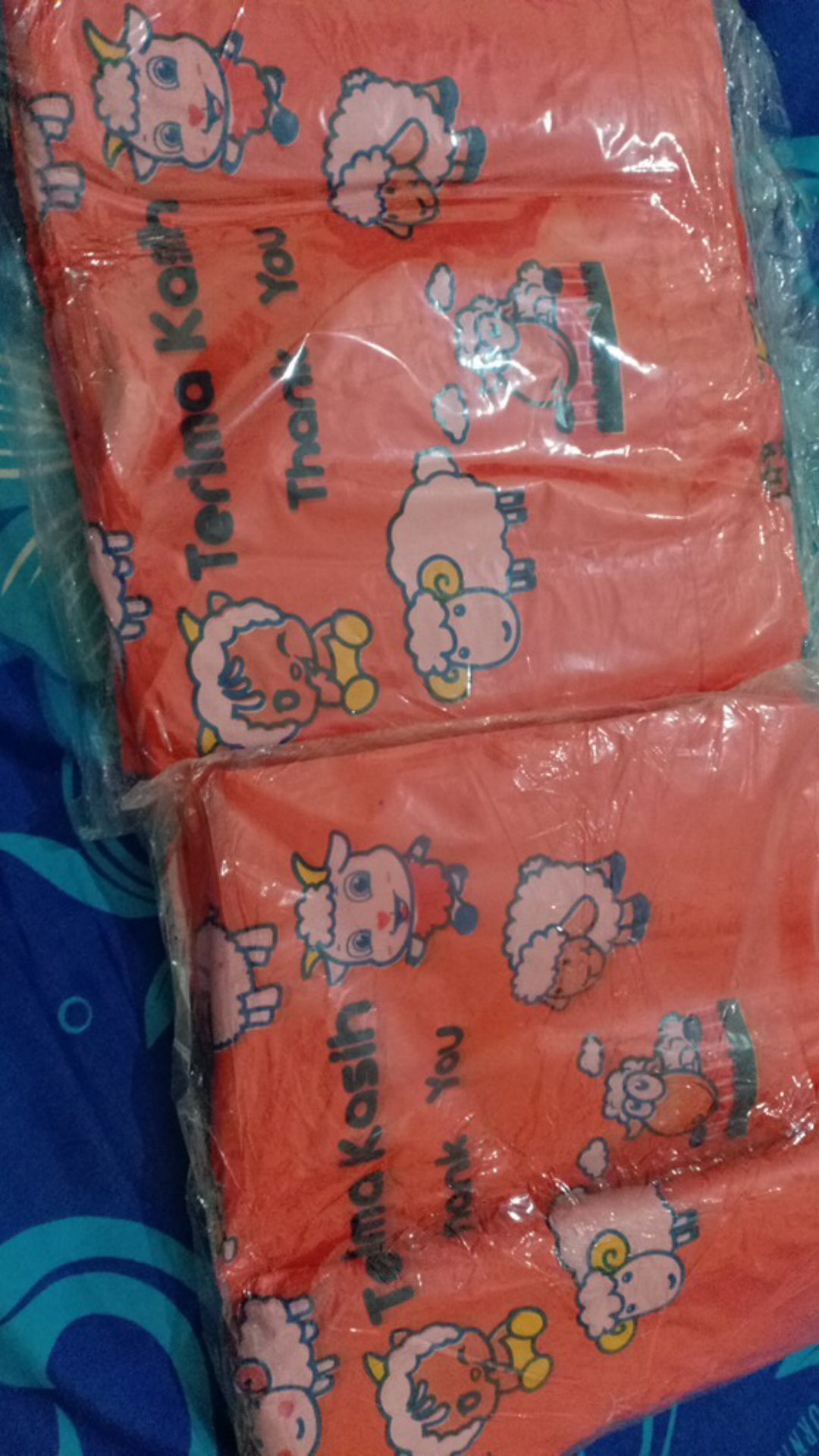 Kantong Plastik / Kresek Hd Pe Motif Domba Lucu [24 Cm]