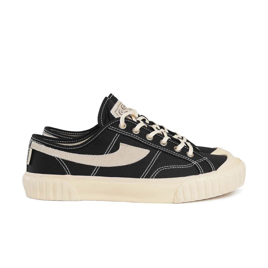 Sepatu Compass Vintage Low Originial Quaranty (Black White/Maroon/Mustard/Green/Grey/Navy)-BW