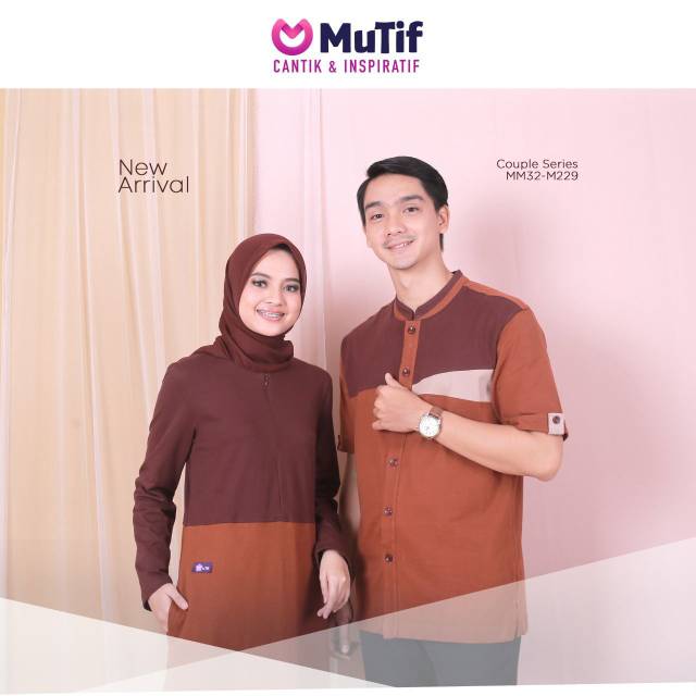 Sarimbit Keluarga Couple Series MUTIF 229 | MM 32 | COKLAT