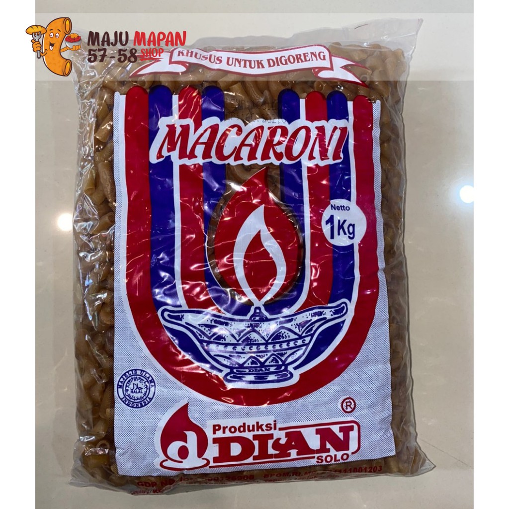 

DIAN MAKARONI / MACARONI MENTAH MEKAR / MAKARONI KILOAN MACARONI TELOR 10KG