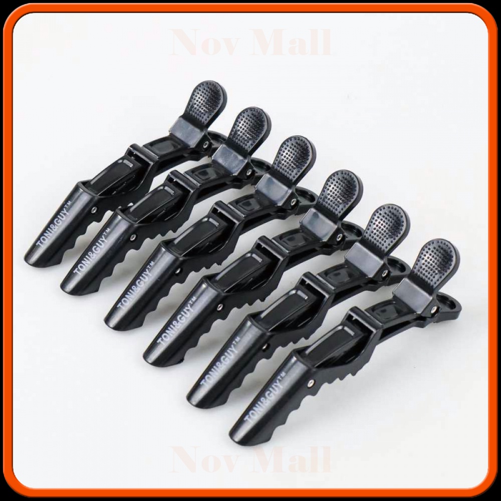 Jepit Rambut Salon Barber Hair Alligator Clip Grip 6PCS - L05