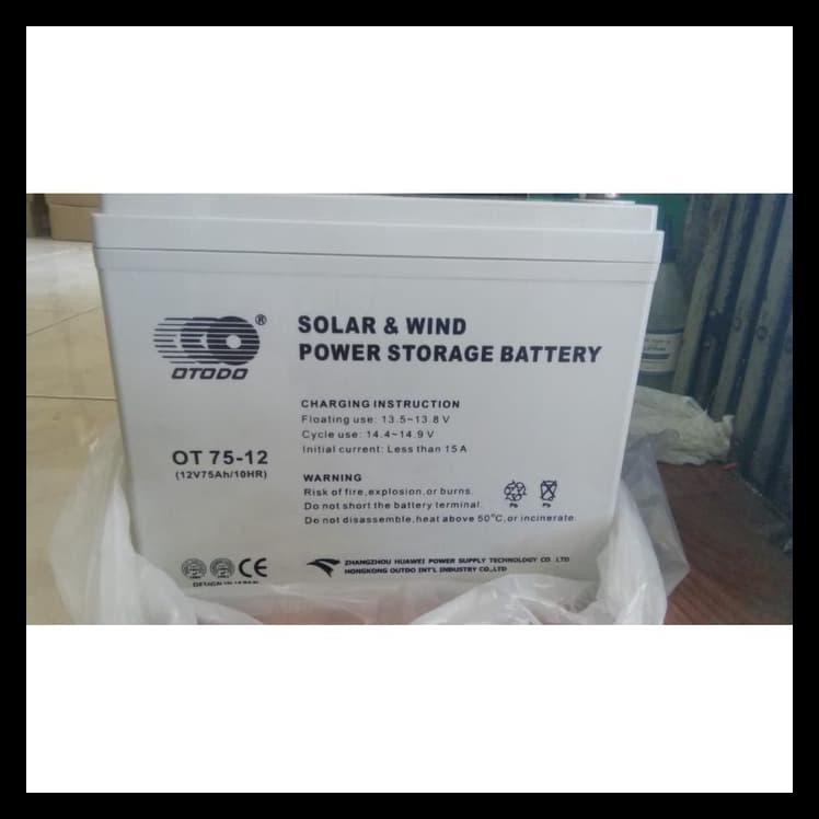 Aki Kering Vrla Otodo 12V 75Ah/ Aki Genset /Aki Solar Cell / Aki Murah
