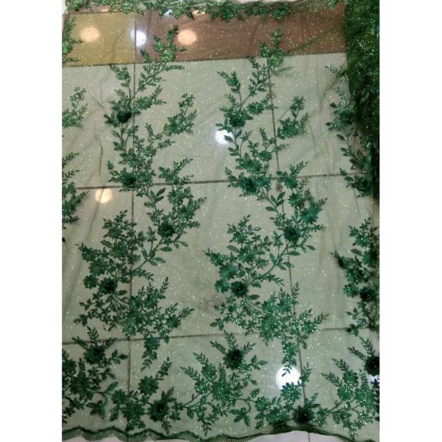 Bahan Kain Tile 3D Gliter Terbaru