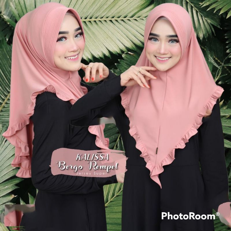 jilbab bergo kalisa rempel kerudung instan bergo