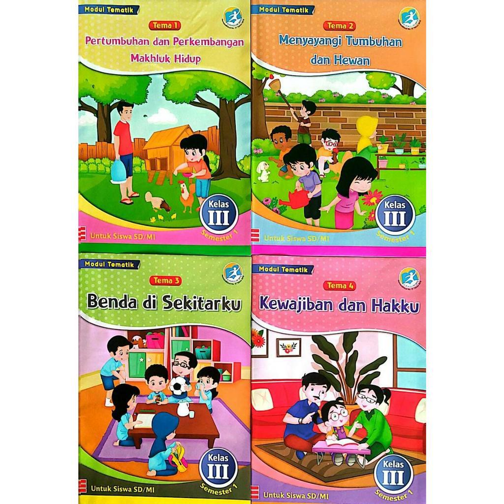 Buku LKS Tematik Tema 1,2,3,4,5,6,7,8 Kelas 3 SD/MI Semester 1 & 2 kurikulum 2013