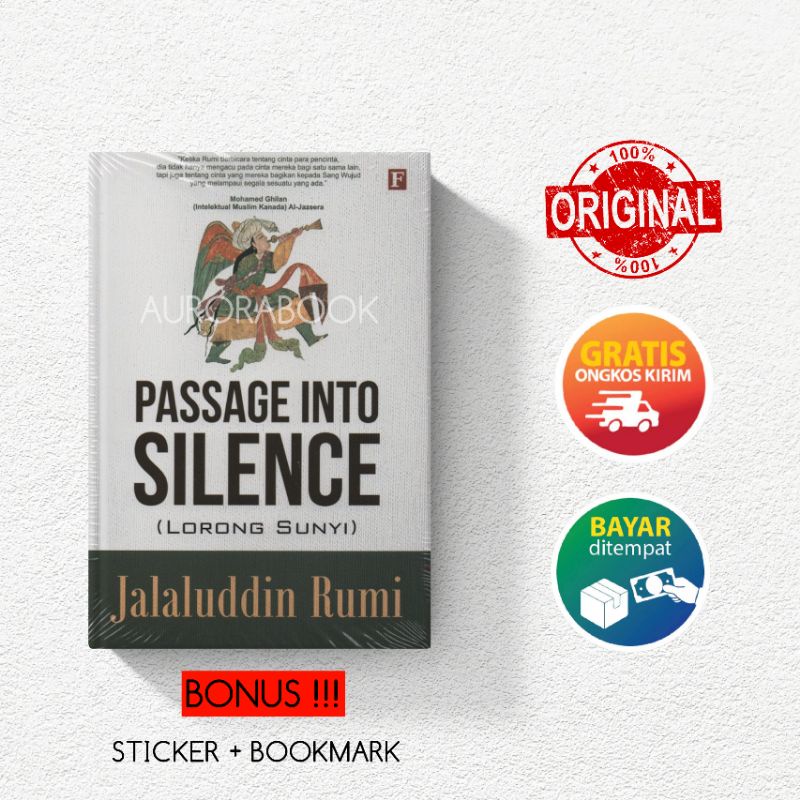 BUKU PASSAGE INTO SILENCE - JALALUDDIN RUMI - ORIGINAL