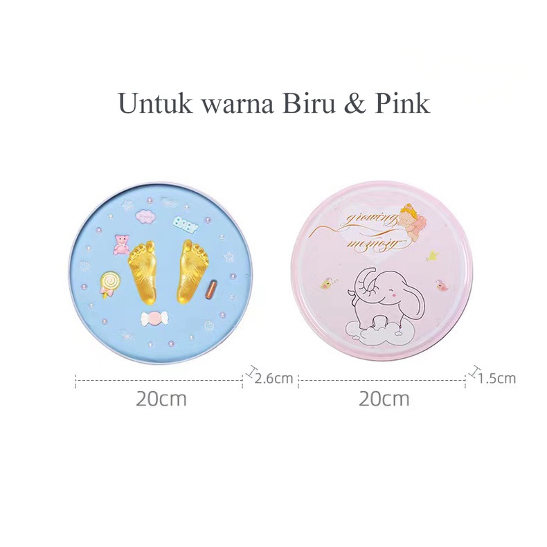 [1KG 2PCS] LBS Baby Foot Print Hadiah Ulang Tahun Kenangan Bayi