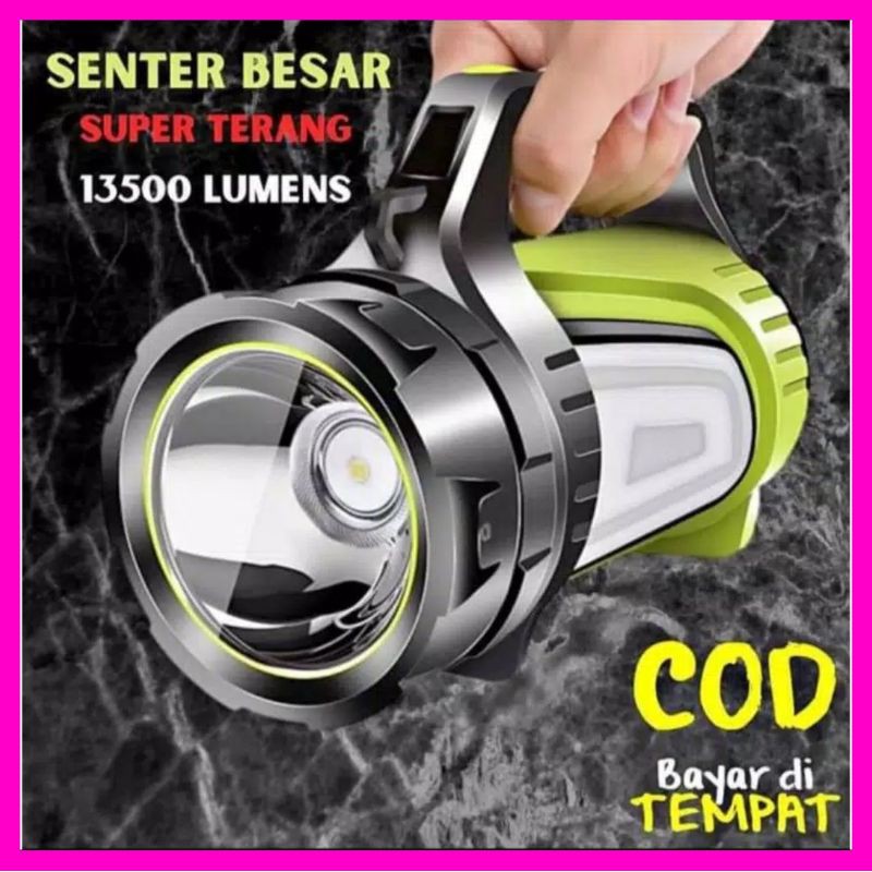 ZANCAKA Senter LED Besar Super Bright Rechargeable 10W 13500 Lumens