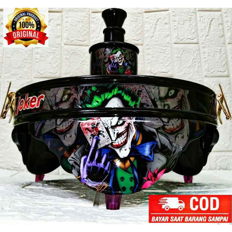 TEBOK SANGKAR BURUNG LOVEBIRD MOTIF JOKER