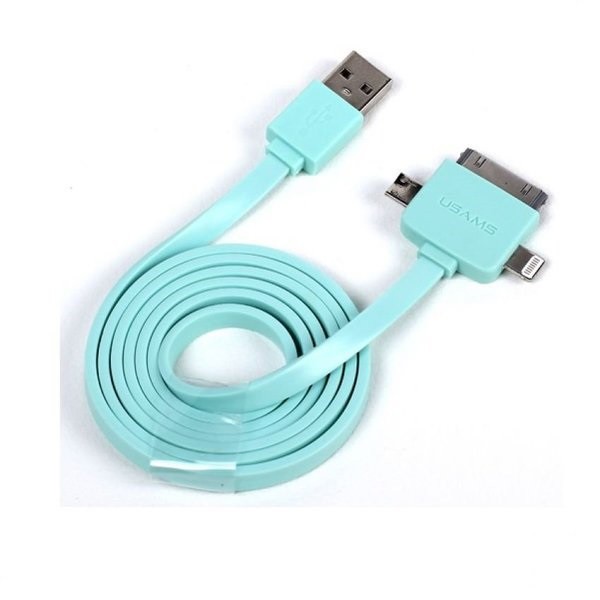 USAMS 3-In-1 Cable Universal For Micro USB/Iphone 5s/Iphone 4s