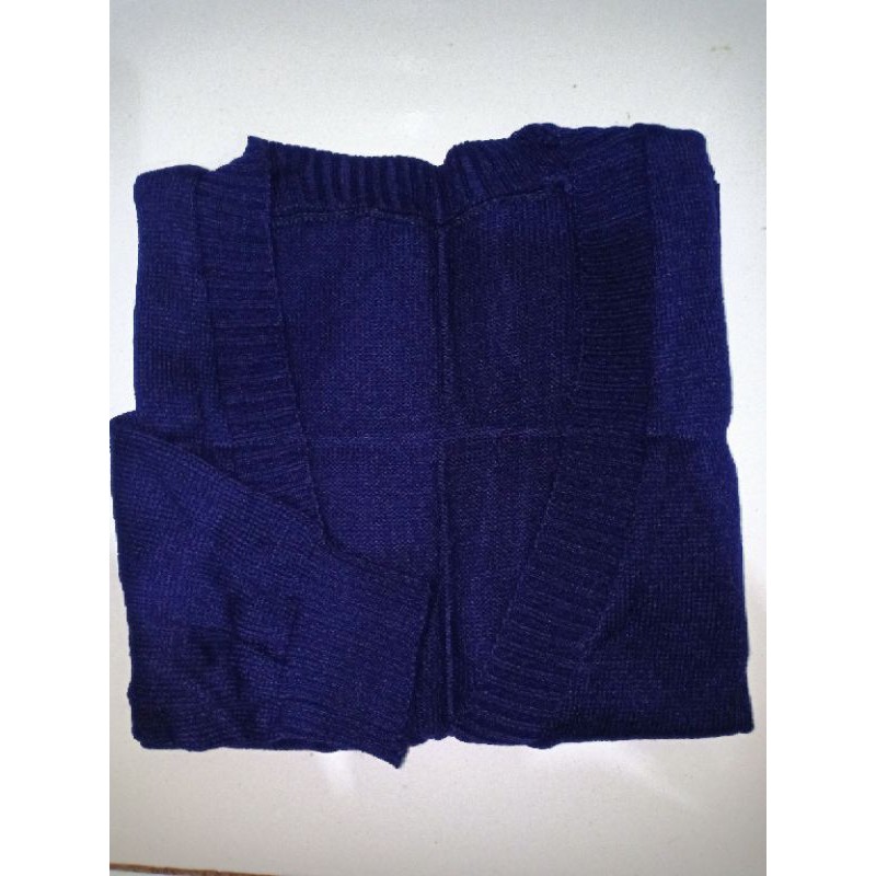 cardigan rajut/crop milenia/rajut bailey-navy