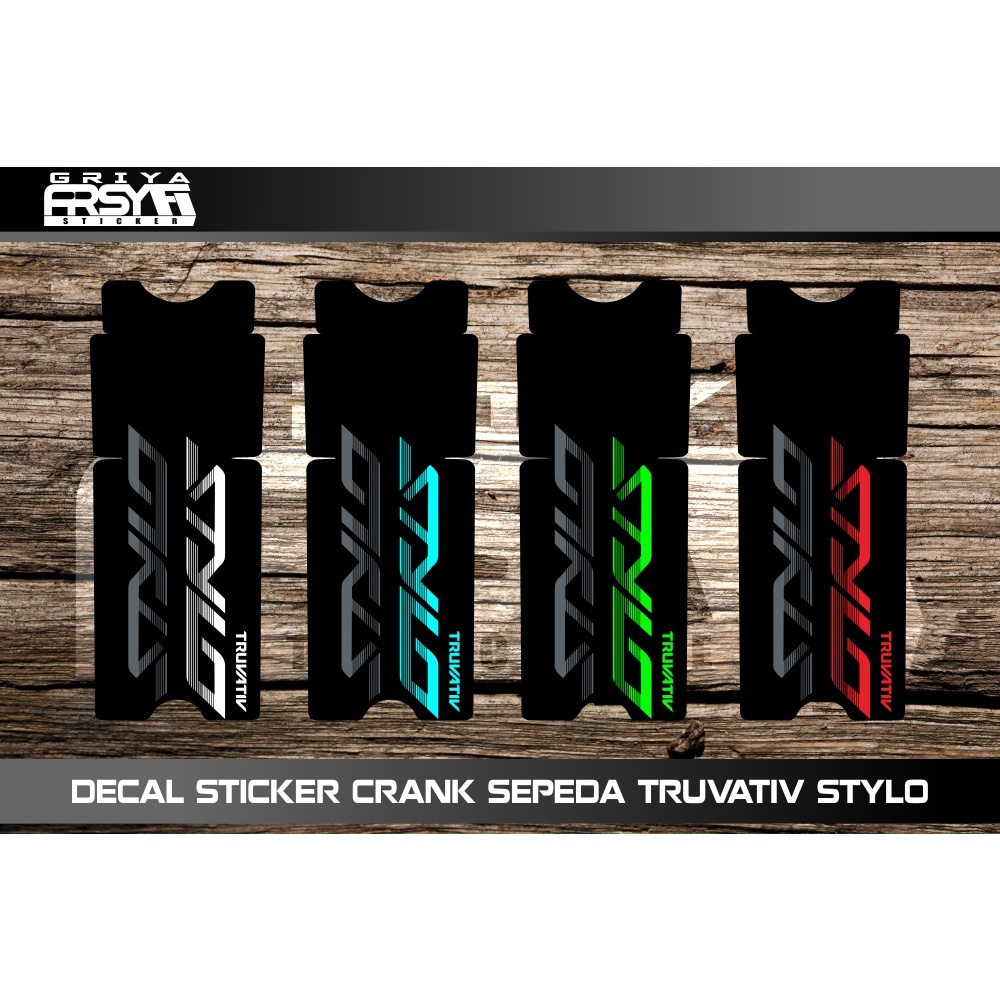 Decal Sticker Crank Sepeda TRUVATIV STYLO Crank Stiker sepeda