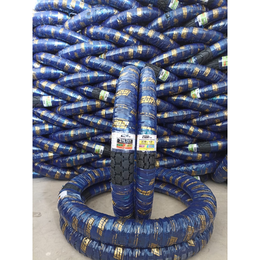 Sepasang Ban Motor Bebek, Smash, Revo, Supra CLASSIC Ukuran 275-17 & 250-17 Tubetype