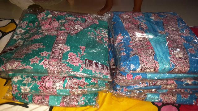 Qnunbatik Batik Keluarga/family Gamis Muslim Krisdayanti (kd) Dsr Warna Toska