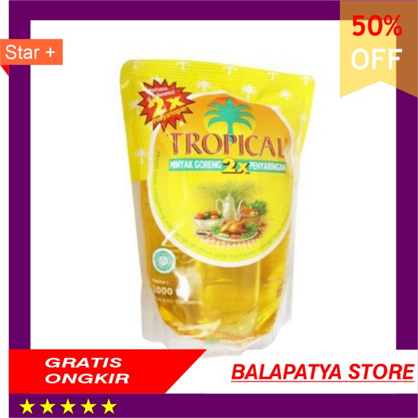 

CUMA HARI INI SAJA!!! 50 Off tropical minyak goreng 2 ltr pouch