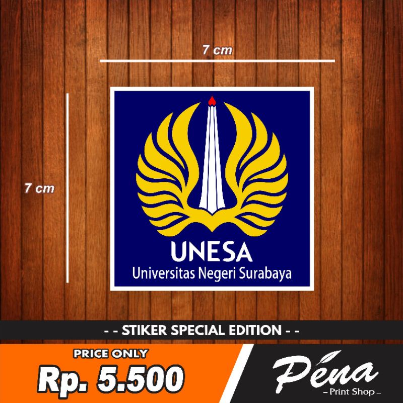 Sticker Stiker UNESA Universitas Negeri Surabaya