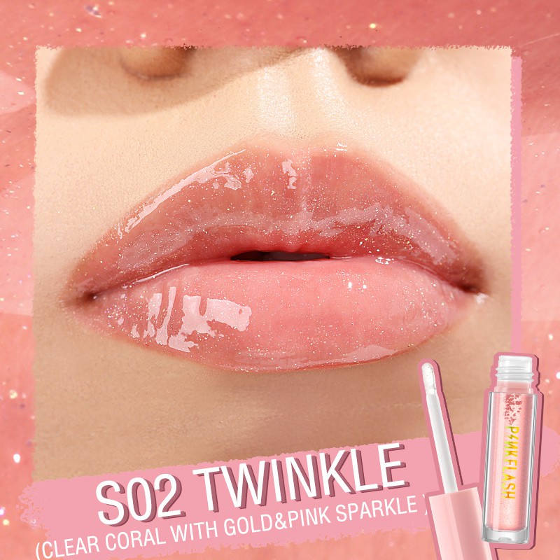 PINKFLASH OhMyGloss High Plumpmax Moisturising Shimmer Lip Gloss S02 1Piece