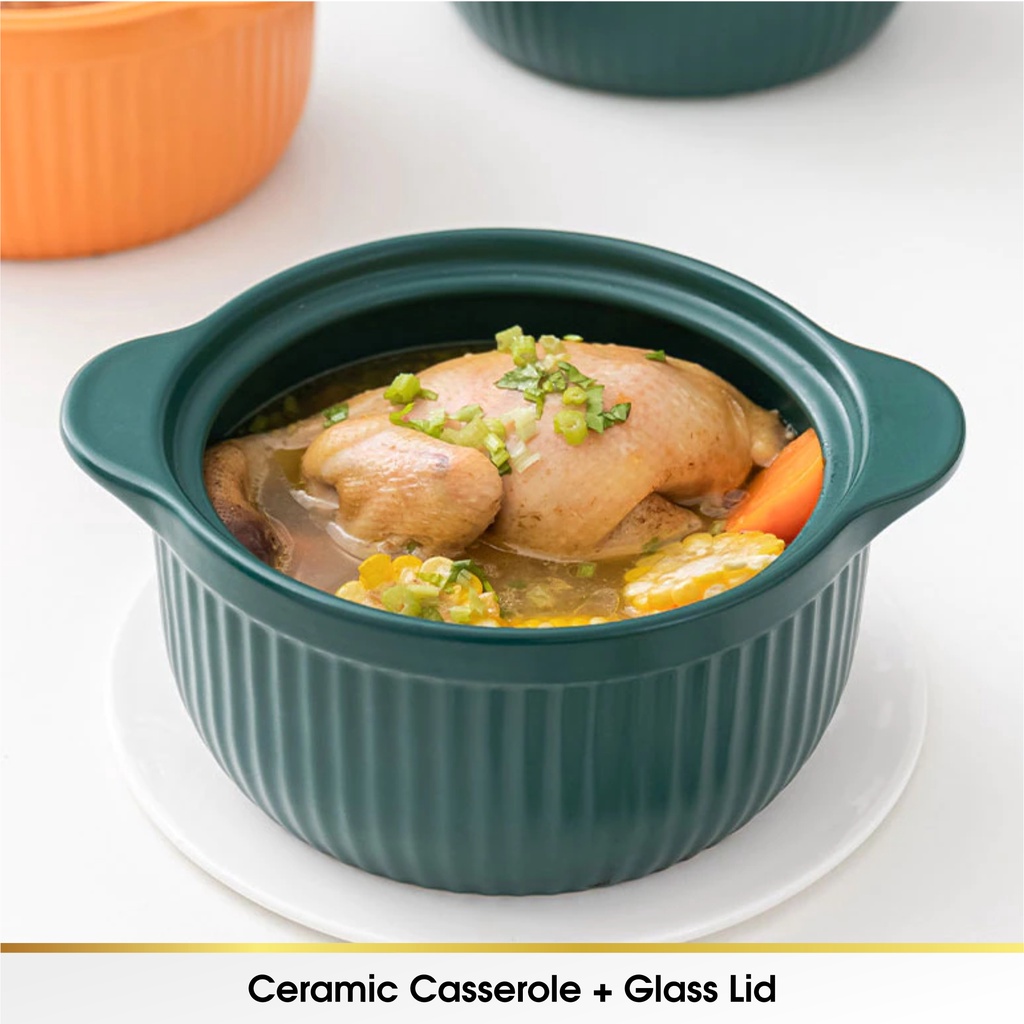 Panci Ceramic Casserole Keramik Korea﻿ Stew Pot Healthy