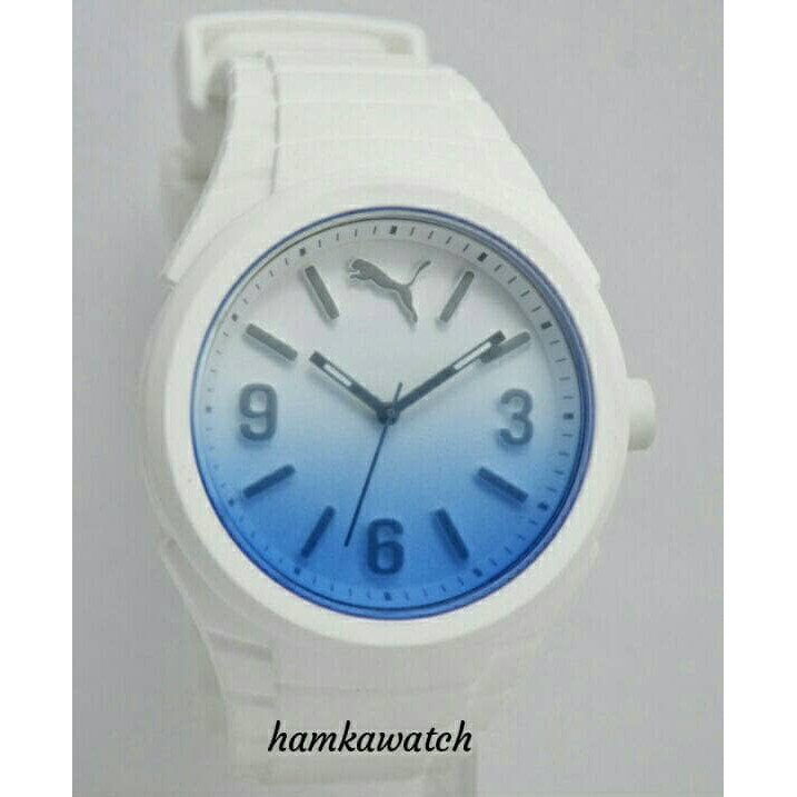 jam tangan / Watch_Id pria puma original PU103592009 white and blue